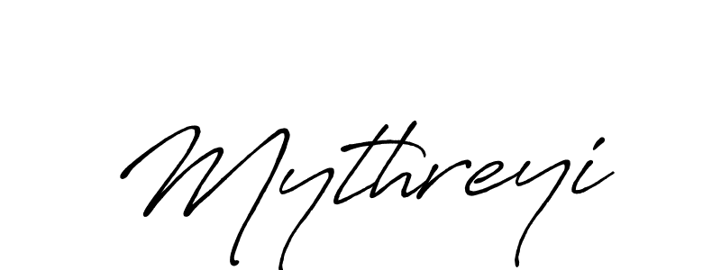 How to make Mythreyi signature? Antro_Vectra_Bolder is a professional autograph style. Create handwritten signature for Mythreyi name. Mythreyi signature style 7 images and pictures png