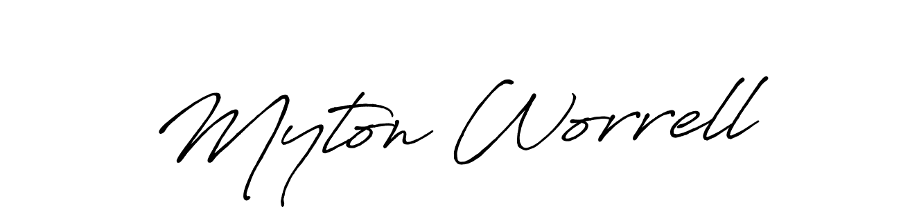 Also we have Myton Worrell name is the best signature style. Create professional handwritten signature collection using Antro_Vectra_Bolder autograph style. Myton Worrell signature style 7 images and pictures png