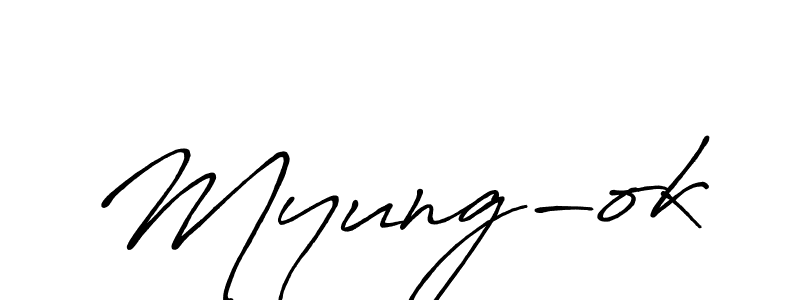 How to Draw Myung-ok signature style? Antro_Vectra_Bolder is a latest design signature styles for name Myung-ok. Myung-ok signature style 7 images and pictures png