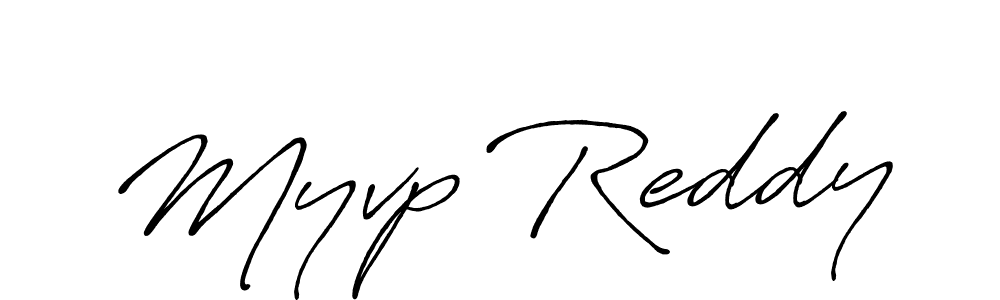 How to make Myvp Reddy signature? Antro_Vectra_Bolder is a professional autograph style. Create handwritten signature for Myvp Reddy name. Myvp Reddy signature style 7 images and pictures png