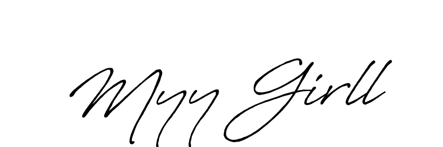 Also You can easily find your signature by using the search form. We will create Myy Girll name handwritten signature images for you free of cost using Antro_Vectra_Bolder sign style. Myy Girll signature style 7 images and pictures png