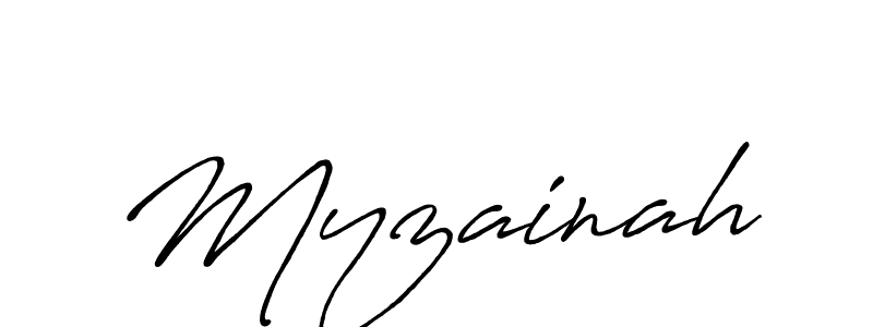 Also we have Myzainah name is the best signature style. Create professional handwritten signature collection using Antro_Vectra_Bolder autograph style. Myzainah signature style 7 images and pictures png