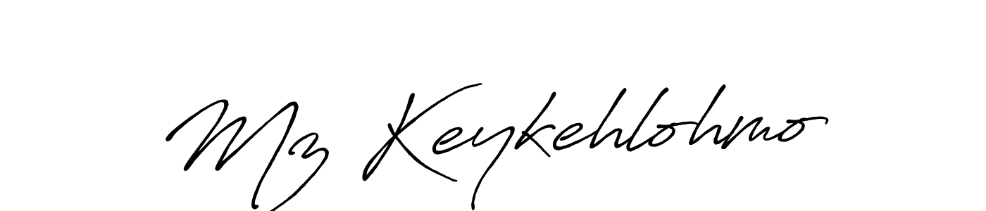 Also You can easily find your signature by using the search form. We will create Mz Keykehlohmo name handwritten signature images for you free of cost using Antro_Vectra_Bolder sign style. Mz Keykehlohmo signature style 7 images and pictures png