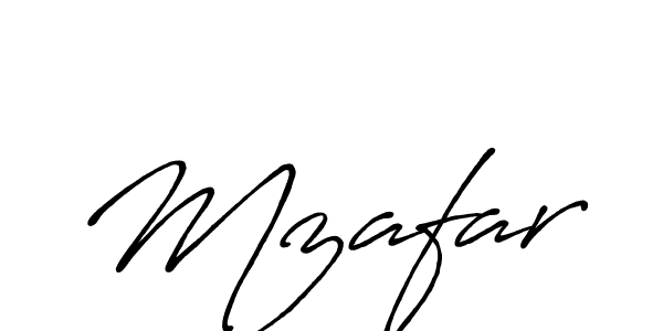 Also we have Mzafar name is the best signature style. Create professional handwritten signature collection using Antro_Vectra_Bolder autograph style. Mzafar signature style 7 images and pictures png
