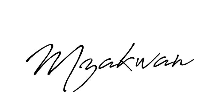 How to make Mzakwan name signature. Use Antro_Vectra_Bolder style for creating short signs online. This is the latest handwritten sign. Mzakwan signature style 7 images and pictures png