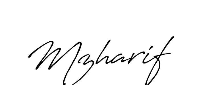 Design your own signature with our free online signature maker. With this signature software, you can create a handwritten (Antro_Vectra_Bolder) signature for name Mzharif. Mzharif signature style 7 images and pictures png