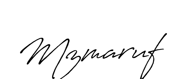 Create a beautiful signature design for name Mzmaruf. With this signature (Antro_Vectra_Bolder) fonts, you can make a handwritten signature for free. Mzmaruf signature style 7 images and pictures png