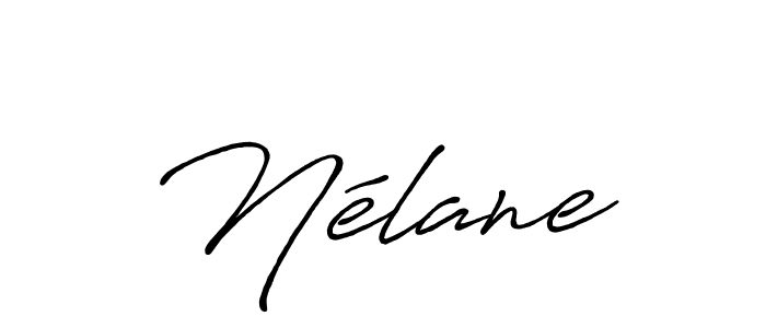 if you are searching for the best signature style for your name Nélane. so please give up your signature search. here we have designed multiple signature styles  using Antro_Vectra_Bolder. Nélane signature style 7 images and pictures png