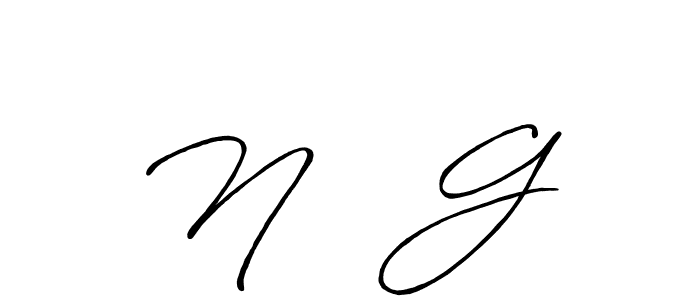You should practise on your own different ways (Antro_Vectra_Bolder) to write your name (N ❤ G) in signature. don't let someone else do it for you. N ❤ G signature style 7 images and pictures png