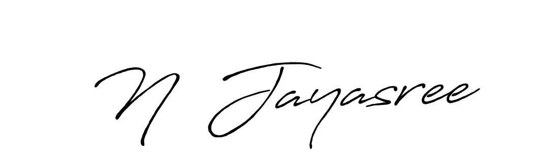 Use a signature maker to create a handwritten signature online. With this signature software, you can design (Antro_Vectra_Bolder) your own signature for name N  Jayasree. N  Jayasree signature style 7 images and pictures png