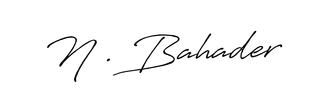 How to Draw N . Bahader signature style? Antro_Vectra_Bolder is a latest design signature styles for name N . Bahader. N . Bahader signature style 7 images and pictures png