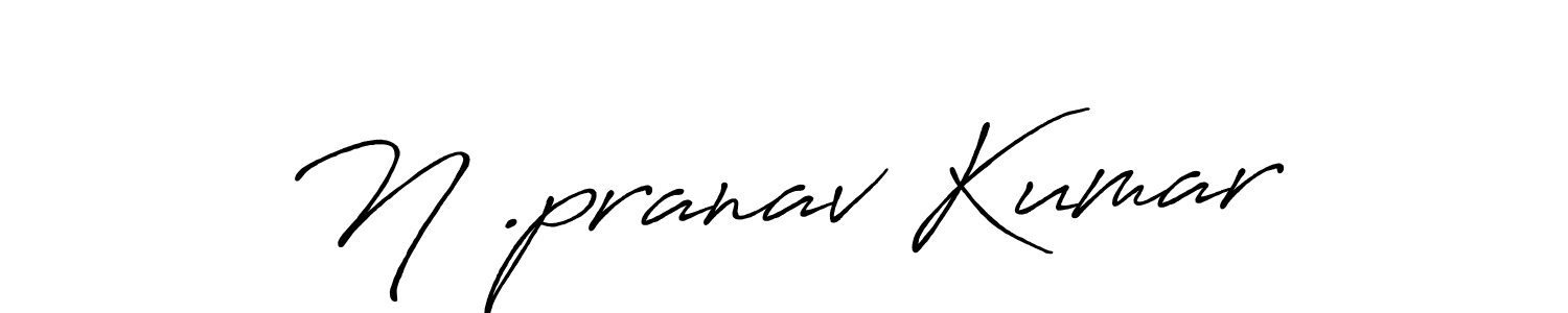 How to make N .pranav Kumar name signature. Use Antro_Vectra_Bolder style for creating short signs online. This is the latest handwritten sign. N .pranav Kumar signature style 7 images and pictures png