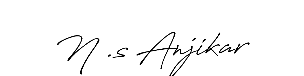 if you are searching for the best signature style for your name N .s Anjikar. so please give up your signature search. here we have designed multiple signature styles  using Antro_Vectra_Bolder. N .s Anjikar signature style 7 images and pictures png