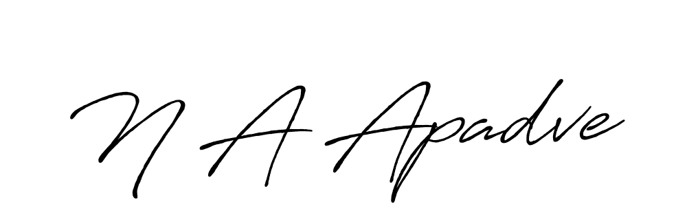 How to make N A Apadve name signature. Use Antro_Vectra_Bolder style for creating short signs online. This is the latest handwritten sign. N A Apadve signature style 7 images and pictures png