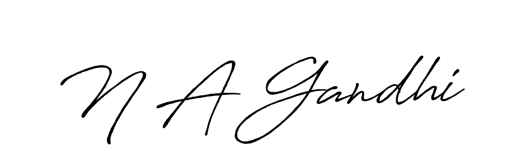 Similarly Antro_Vectra_Bolder is the best handwritten signature design. Signature creator online .You can use it as an online autograph creator for name N A Gandhi. N A Gandhi signature style 7 images and pictures png