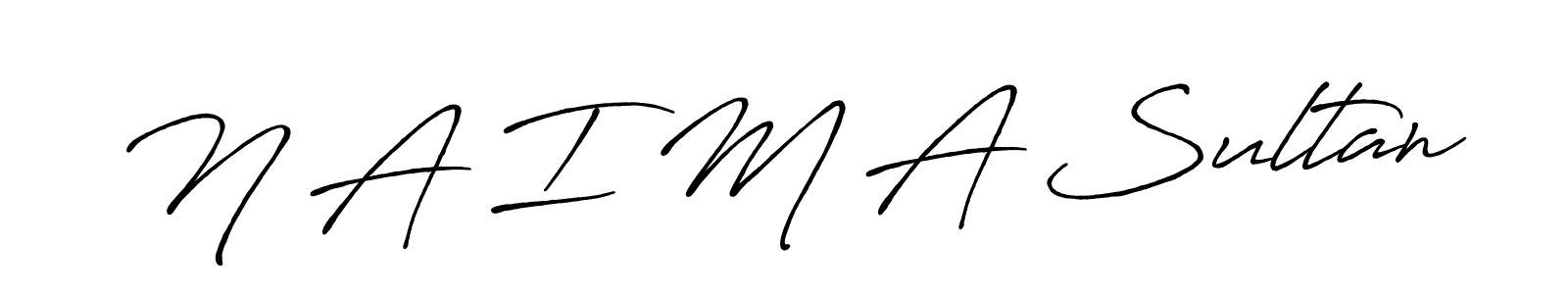 This is the best signature style for the N A I M A Sultan name. Also you like these signature font (Antro_Vectra_Bolder). Mix name signature. N A I M A Sultan signature style 7 images and pictures png