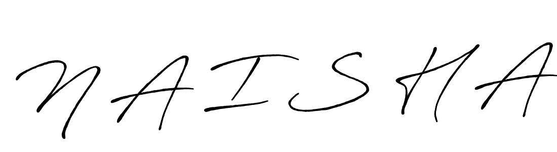 Also we have N A I S H A name is the best signature style. Create professional handwritten signature collection using Antro_Vectra_Bolder autograph style. N A I S H A signature style 7 images and pictures png
