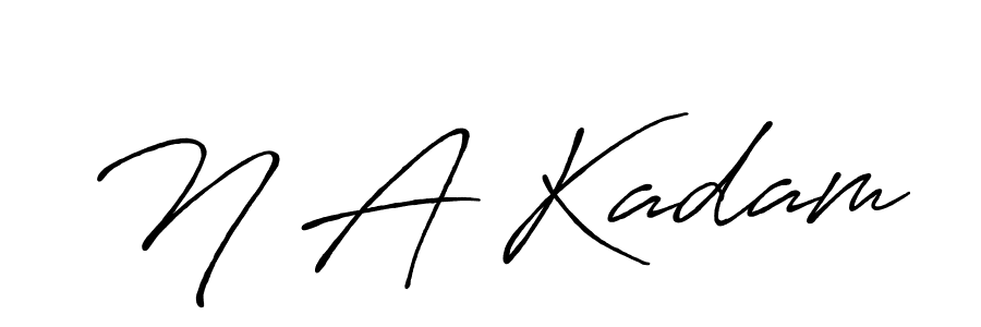 How to make N A Kadam signature? Antro_Vectra_Bolder is a professional autograph style. Create handwritten signature for N A Kadam name. N A Kadam signature style 7 images and pictures png
