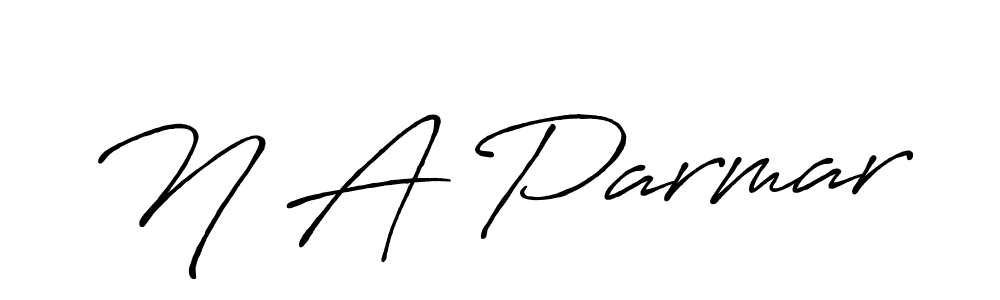 The best way (Antro_Vectra_Bolder) to make a short signature is to pick only two or three words in your name. The name N A Parmar include a total of six letters. For converting this name. N A Parmar signature style 7 images and pictures png