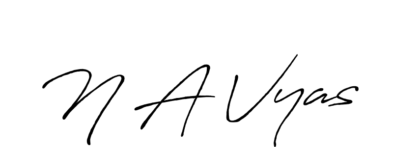 It looks lik you need a new signature style for name N A Vyas. Design unique handwritten (Antro_Vectra_Bolder) signature with our free signature maker in just a few clicks. N A Vyas signature style 7 images and pictures png