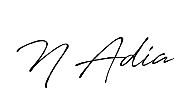 Make a beautiful signature design for name N Adia. Use this online signature maker to create a handwritten signature for free. N Adia signature style 7 images and pictures png