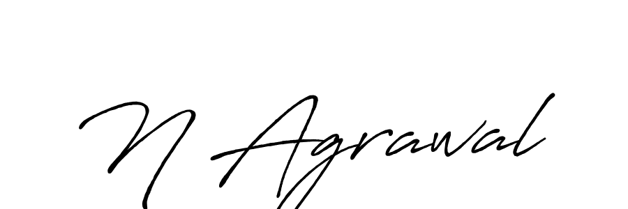 Make a beautiful signature design for name N Agrawal. Use this online signature maker to create a handwritten signature for free. N Agrawal signature style 7 images and pictures png