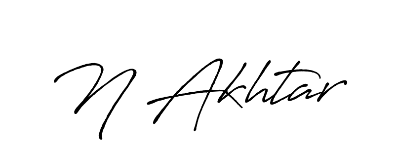 How to make N Akhtar signature? Antro_Vectra_Bolder is a professional autograph style. Create handwritten signature for N Akhtar name. N Akhtar signature style 7 images and pictures png