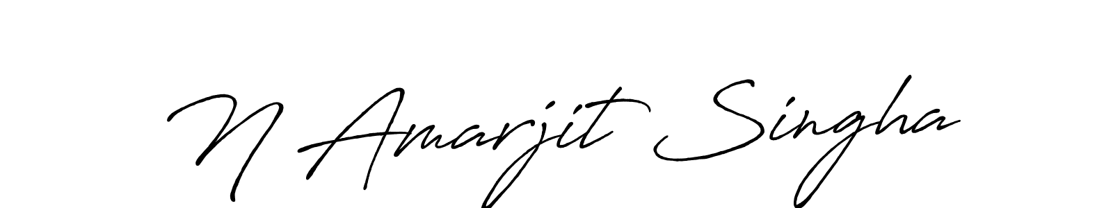 Also we have N Amarjit Singha name is the best signature style. Create professional handwritten signature collection using Antro_Vectra_Bolder autograph style. N Amarjit Singha signature style 7 images and pictures png