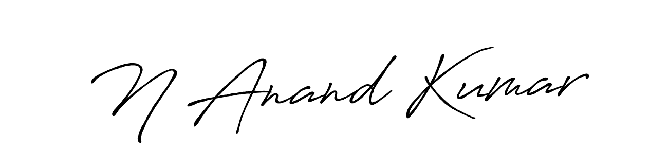 Make a beautiful signature design for name N Anand Kumar. With this signature (Antro_Vectra_Bolder) style, you can create a handwritten signature for free. N Anand Kumar signature style 7 images and pictures png