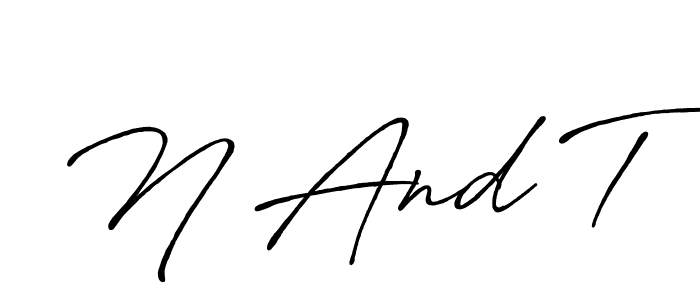 How to Draw N And T signature style? Antro_Vectra_Bolder is a latest design signature styles for name N And T. N And T signature style 7 images and pictures png