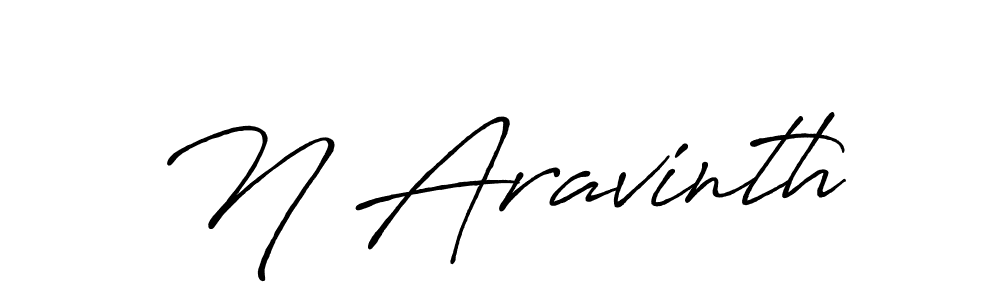 Create a beautiful signature design for name N Aravinth. With this signature (Antro_Vectra_Bolder) fonts, you can make a handwritten signature for free. N Aravinth signature style 7 images and pictures png