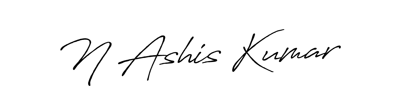 How to make N Ashis Kumar signature? Antro_Vectra_Bolder is a professional autograph style. Create handwritten signature for N Ashis Kumar name. N Ashis Kumar signature style 7 images and pictures png
