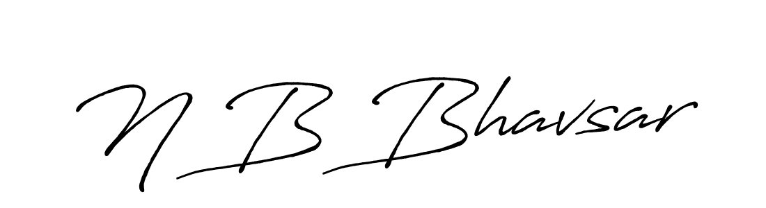 Also we have N B Bhavsar name is the best signature style. Create professional handwritten signature collection using Antro_Vectra_Bolder autograph style. N B Bhavsar signature style 7 images and pictures png