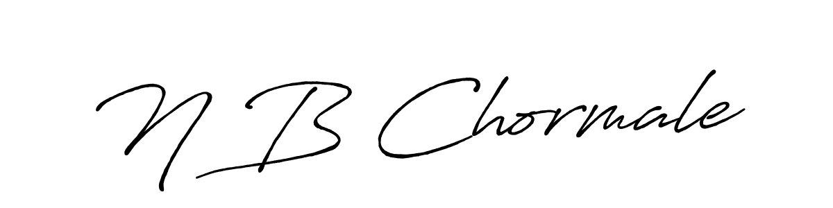 Design your own signature with our free online signature maker. With this signature software, you can create a handwritten (Antro_Vectra_Bolder) signature for name N B Chormale. N B Chormale signature style 7 images and pictures png