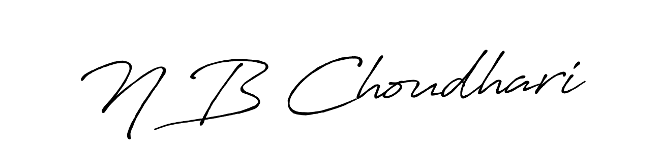 Also we have N B Choudhari name is the best signature style. Create professional handwritten signature collection using Antro_Vectra_Bolder autograph style. N B Choudhari signature style 7 images and pictures png