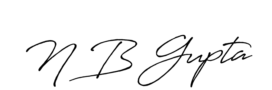 Make a beautiful signature design for name N B Gupta. Use this online signature maker to create a handwritten signature for free. N B Gupta signature style 7 images and pictures png