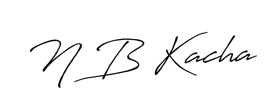 if you are searching for the best signature style for your name N B Kacha. so please give up your signature search. here we have designed multiple signature styles  using Antro_Vectra_Bolder. N B Kacha signature style 7 images and pictures png