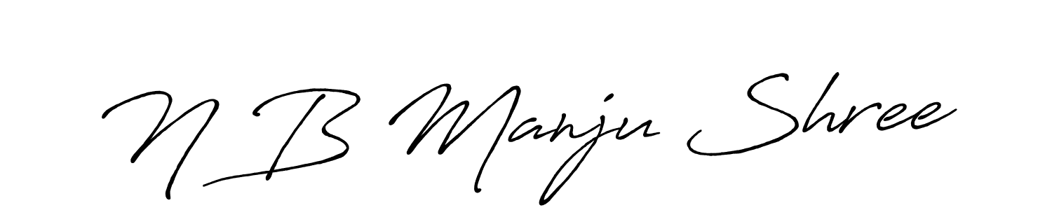 Here are the top 10 professional signature styles for the name N B Manju Shree. These are the best autograph styles you can use for your name. N B Manju Shree signature style 7 images and pictures png