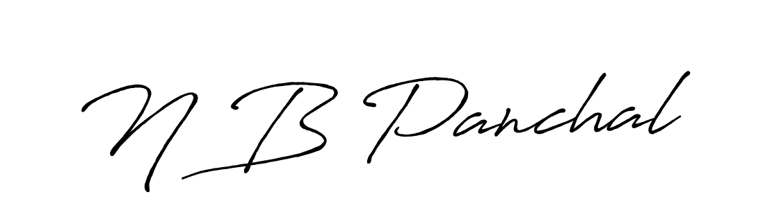 Make a beautiful signature design for name N B Panchal. Use this online signature maker to create a handwritten signature for free. N B Panchal signature style 7 images and pictures png