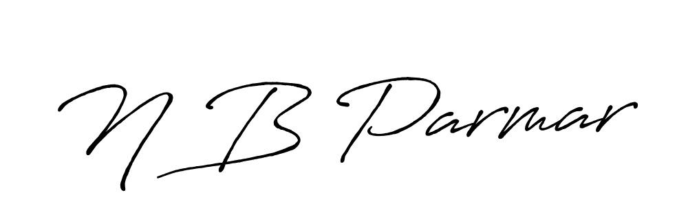 How to Draw N B Parmar signature style? Antro_Vectra_Bolder is a latest design signature styles for name N B Parmar. N B Parmar signature style 7 images and pictures png