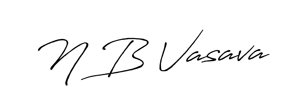 Make a beautiful signature design for name N B Vasava. Use this online signature maker to create a handwritten signature for free. N B Vasava signature style 7 images and pictures png