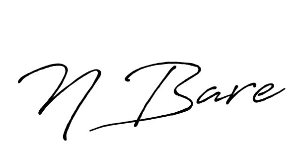 Use a signature maker to create a handwritten signature online. With this signature software, you can design (Antro_Vectra_Bolder) your own signature for name N Bare. N Bare signature style 7 images and pictures png