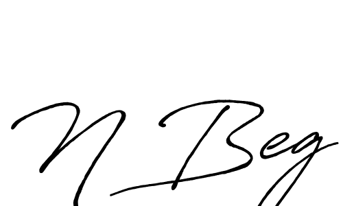 Use a signature maker to create a handwritten signature online. With this signature software, you can design (Antro_Vectra_Bolder) your own signature for name N Beg. N Beg signature style 7 images and pictures png