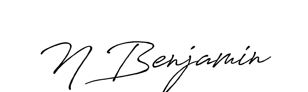 You should practise on your own different ways (Antro_Vectra_Bolder) to write your name (N Benjamin) in signature. don't let someone else do it for you. N Benjamin signature style 7 images and pictures png
