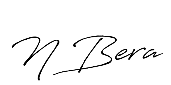 Antro_Vectra_Bolder is a professional signature style that is perfect for those who want to add a touch of class to their signature. It is also a great choice for those who want to make their signature more unique. Get N Bera name to fancy signature for free. N Bera signature style 7 images and pictures png