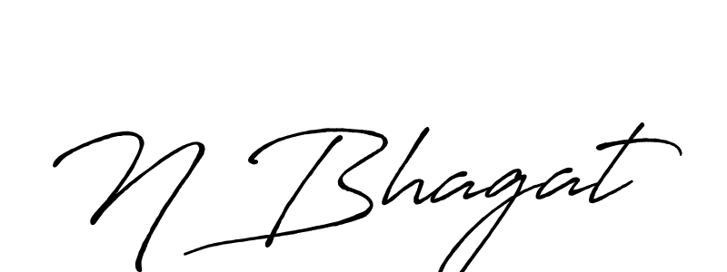 How to make N Bhagat signature? Antro_Vectra_Bolder is a professional autograph style. Create handwritten signature for N Bhagat name. N Bhagat signature style 7 images and pictures png
