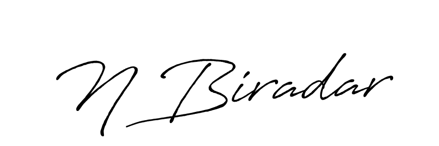N Biradar stylish signature style. Best Handwritten Sign (Antro_Vectra_Bolder) for my name. Handwritten Signature Collection Ideas for my name N Biradar. N Biradar signature style 7 images and pictures png