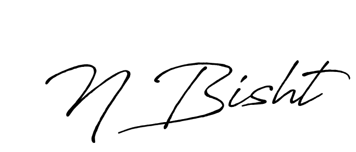 This is the best signature style for the N Bisht name. Also you like these signature font (Antro_Vectra_Bolder). Mix name signature. N Bisht signature style 7 images and pictures png