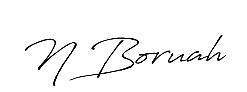 Antro_Vectra_Bolder is a professional signature style that is perfect for those who want to add a touch of class to their signature. It is also a great choice for those who want to make their signature more unique. Get N Boruah name to fancy signature for free. N Boruah signature style 7 images and pictures png