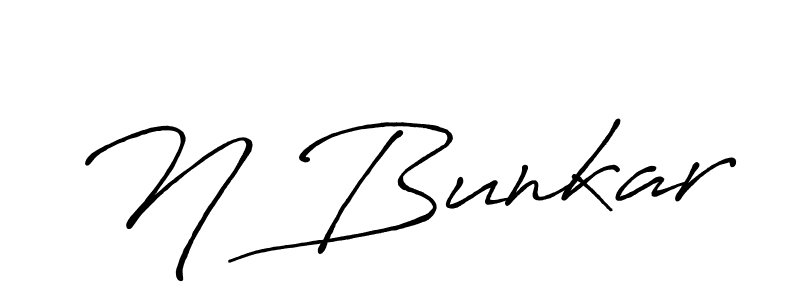 Make a short N Bunkar signature style. Manage your documents anywhere anytime using Antro_Vectra_Bolder. Create and add eSignatures, submit forms, share and send files easily. N Bunkar signature style 7 images and pictures png